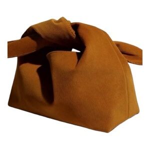 MERIT Tan Corduroy Signature Cosmetic Bag